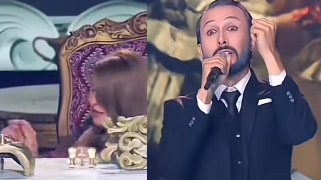 Amparo Grisales se metió debajo de la mesa en medio de la presentación de Yo me llamo Miguel Bosé