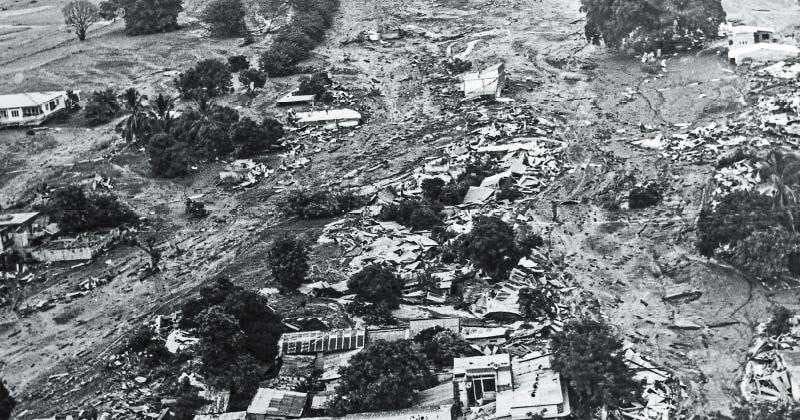 La avalancha alcanzó diez metros de alto