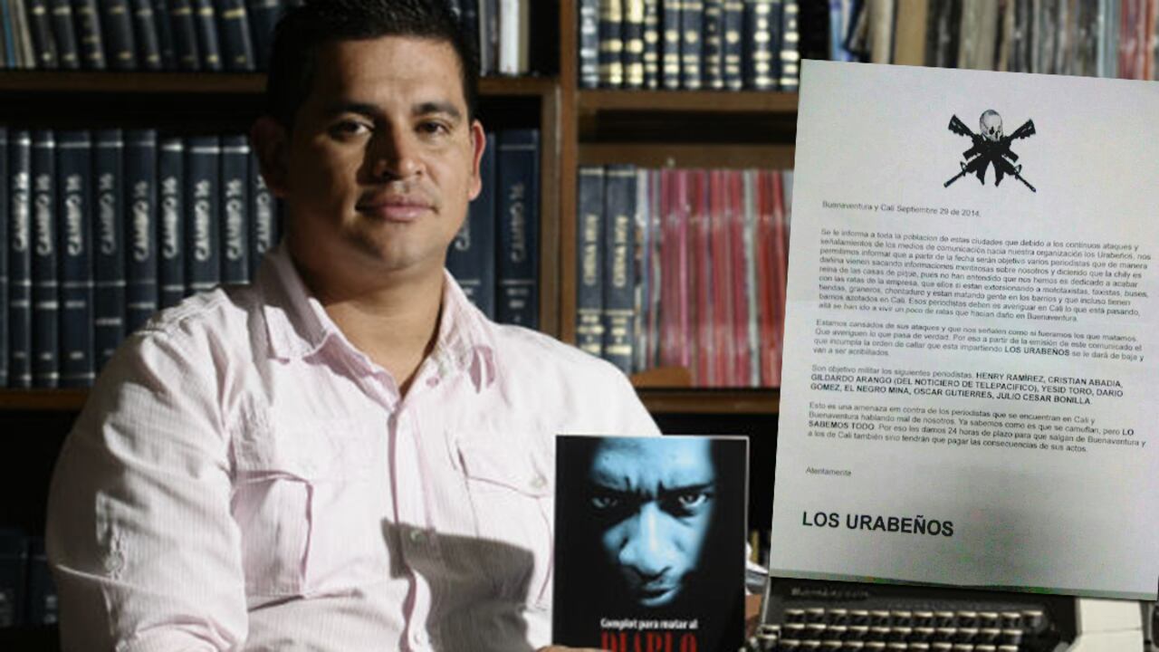 Yesid Toro, y el panfleto que amenazaba a los periodistas.