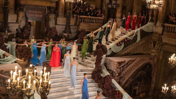 El desfile de la marca colombiana Baobab se realizó en el emblemático Palais Garnier.