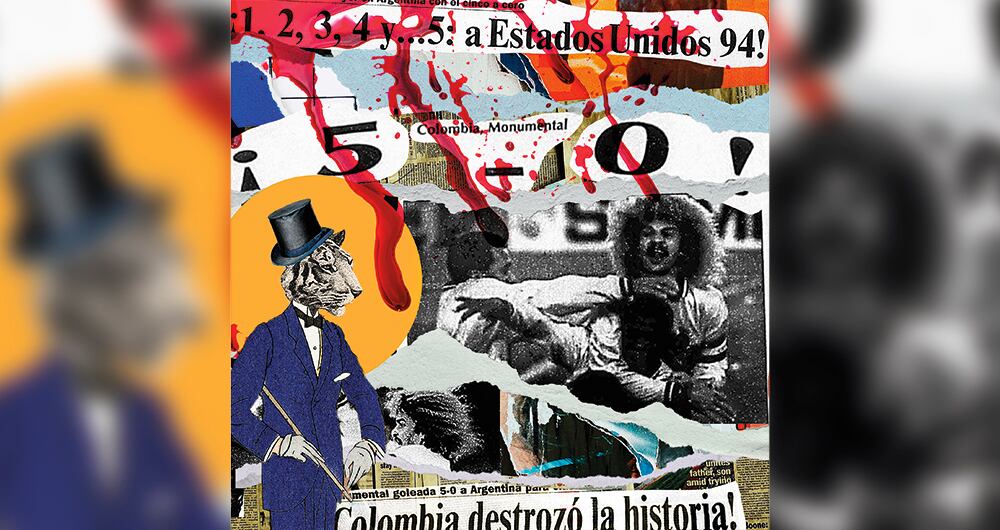 Arte del episodio 'Garrincha', que narra el 5-0 de Colombia a Argentina en 1993 desde una perspectiva que humaniza el lado triste de ese partido: el de los muertos que dejó, reducido usualmente a una mera estadística.