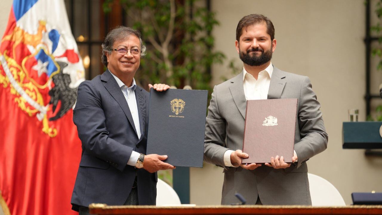 Gustavo Petro en Chile.