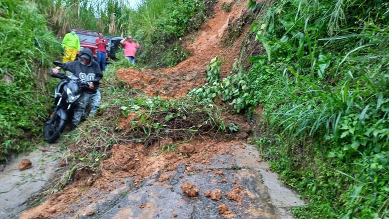 El Ideam decretó la alerta roja por deslizamiento en algunas zonas del departamento