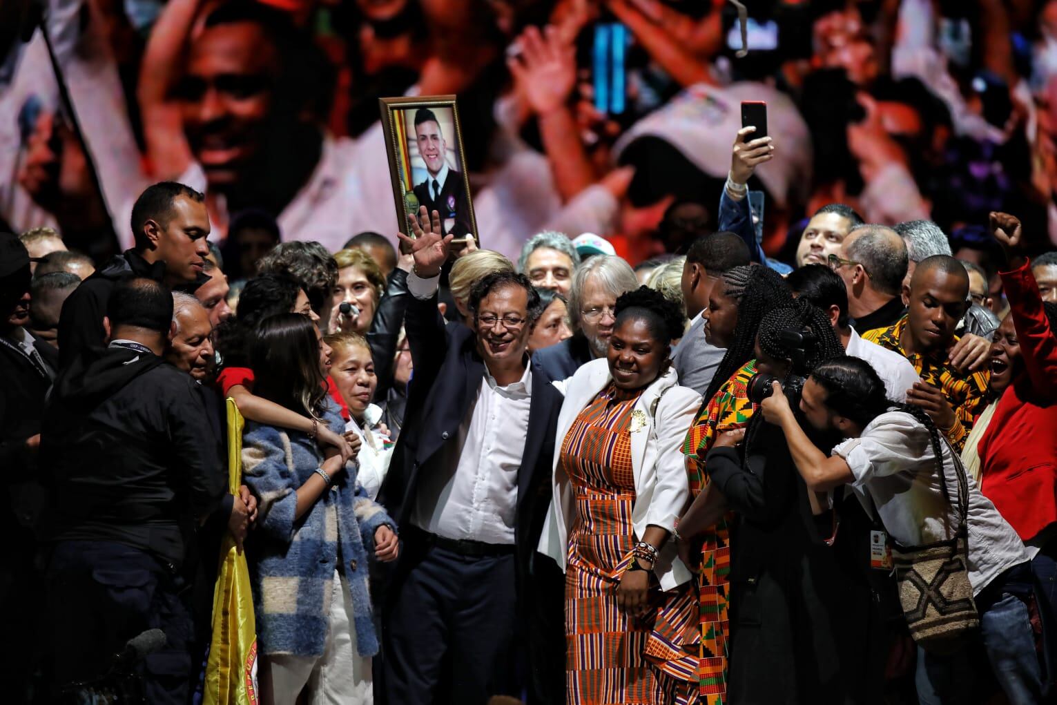 Celebración triunfo Gustavo Petro Presidente Electo