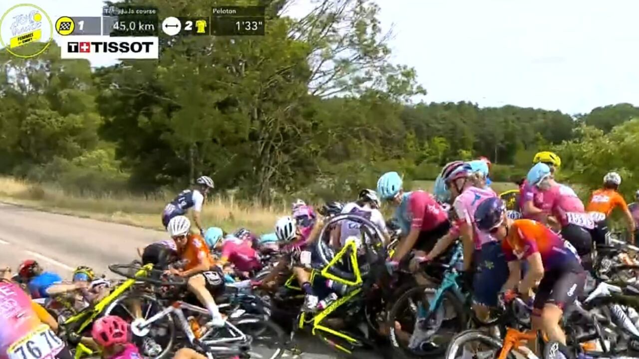 Tour de Francia femenino 2022. Foto: Captura de pantalla - Le Gruppetto (@LeGruppetto).