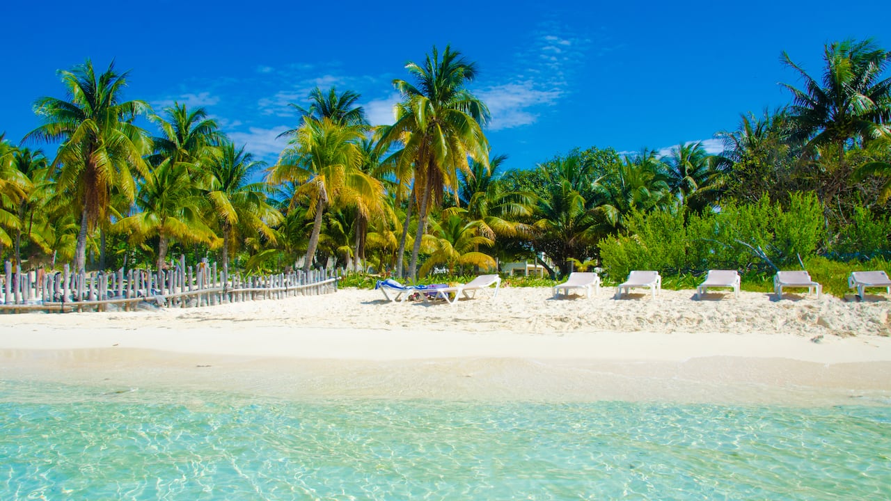 Playa de Isla Mujeres.