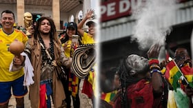 Los aficionados cafeteros hacen hasta lo imposible por derrotar en todos los aspectos al cuadro africano.