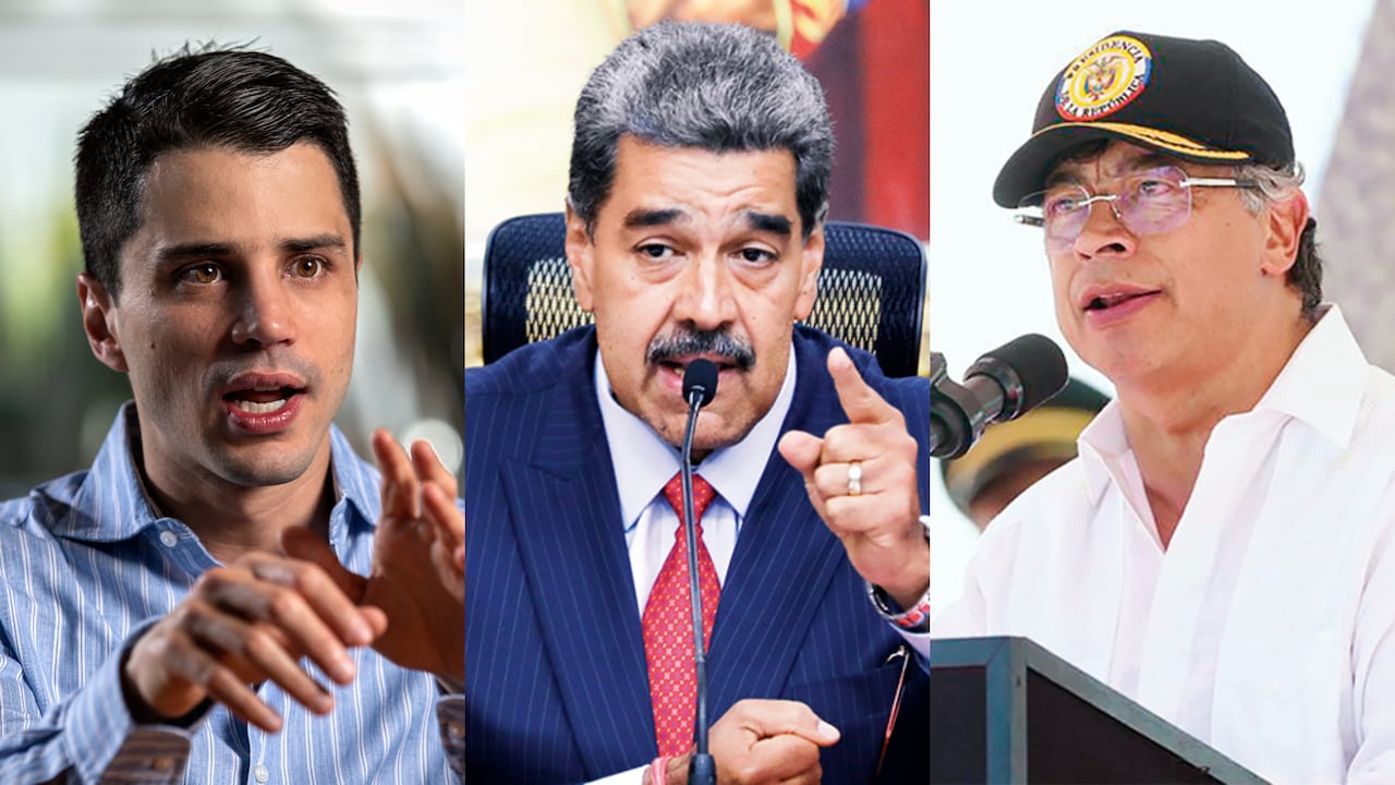 Tomás Uribe, Nicolás Maduro y Gustavo Petro.
