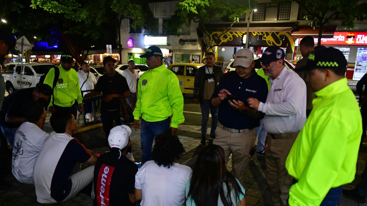 Operación contra la mendicidad en Medellín, Antioquia.