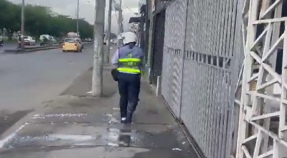 El hombre se marchó luego de ser descubierto.