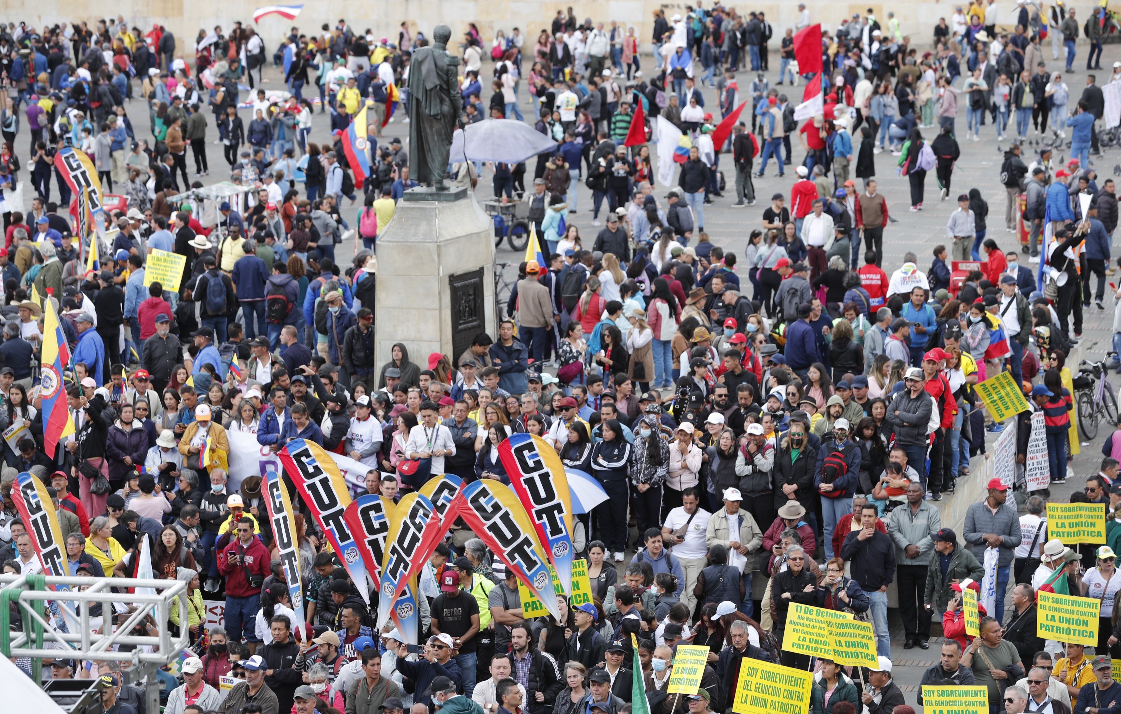 Marchas apoyo al gobierno Gustavo Petro y a las Reformas