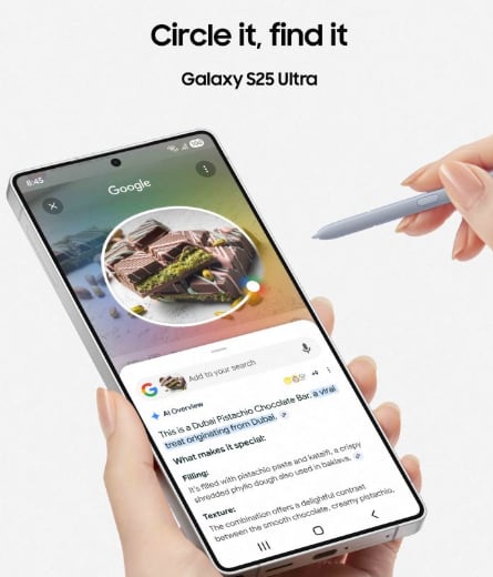 Con una pantalla de 6.9 pulgadas y un potente sistema de cámaras, el Galaxy S25 Ultra es la opción más avanzada de la serie S25.