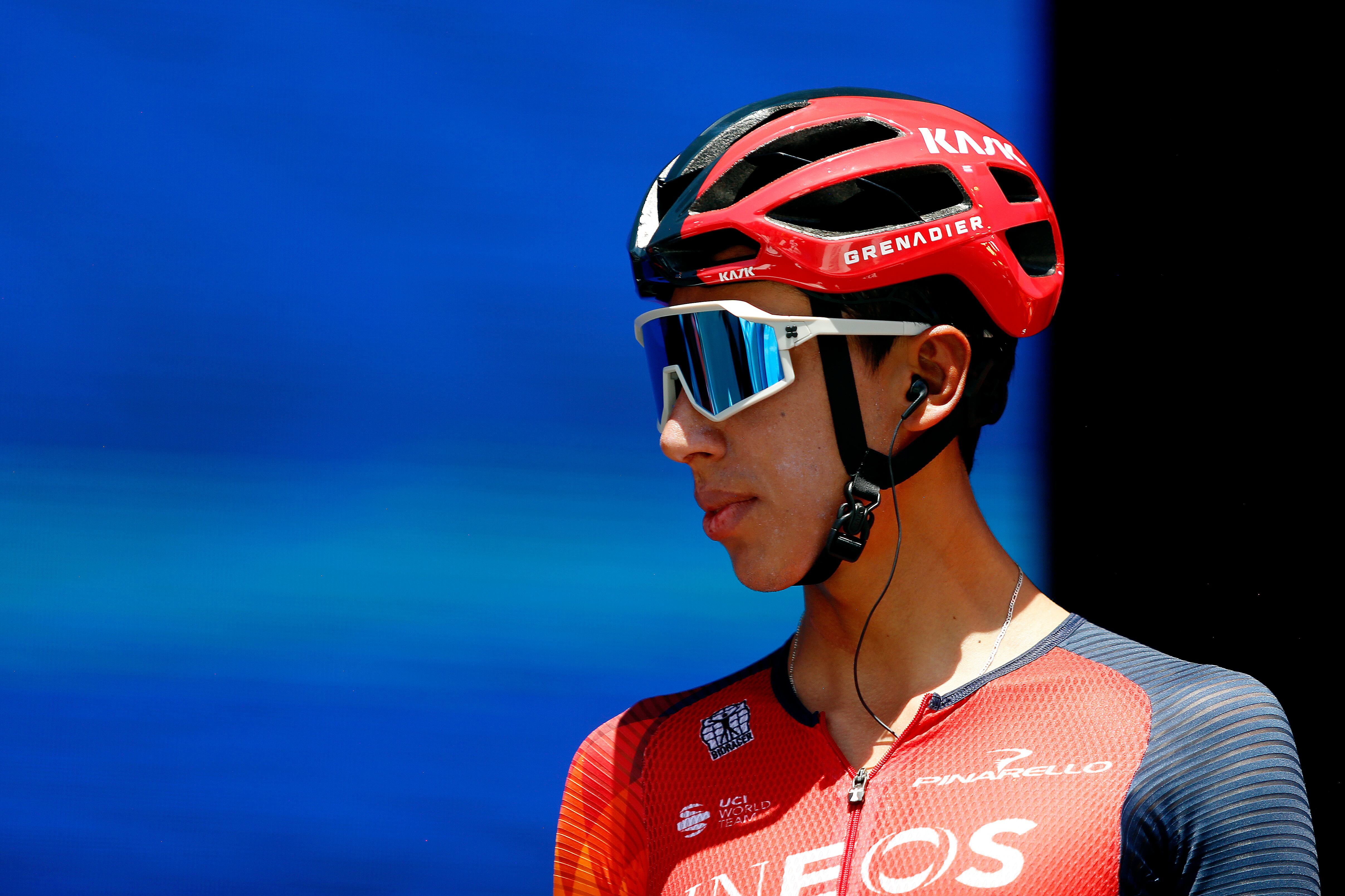Egan Bernal, ciclista del Team Ineos, en la Vuelta a San Juan 2023.