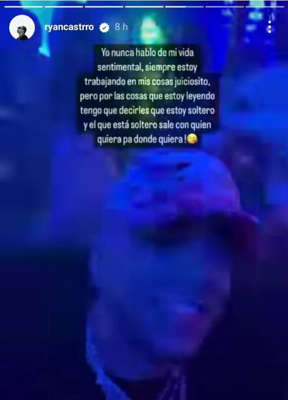 Ryan Castro habla luego de rumores de una relación con Aída Victoria Merlano