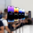 El nuevo iPhone 14 y 14 Plus durante el evento de lanzamiento en Cupertino, Califonia, el 7 de septiembre de 2022