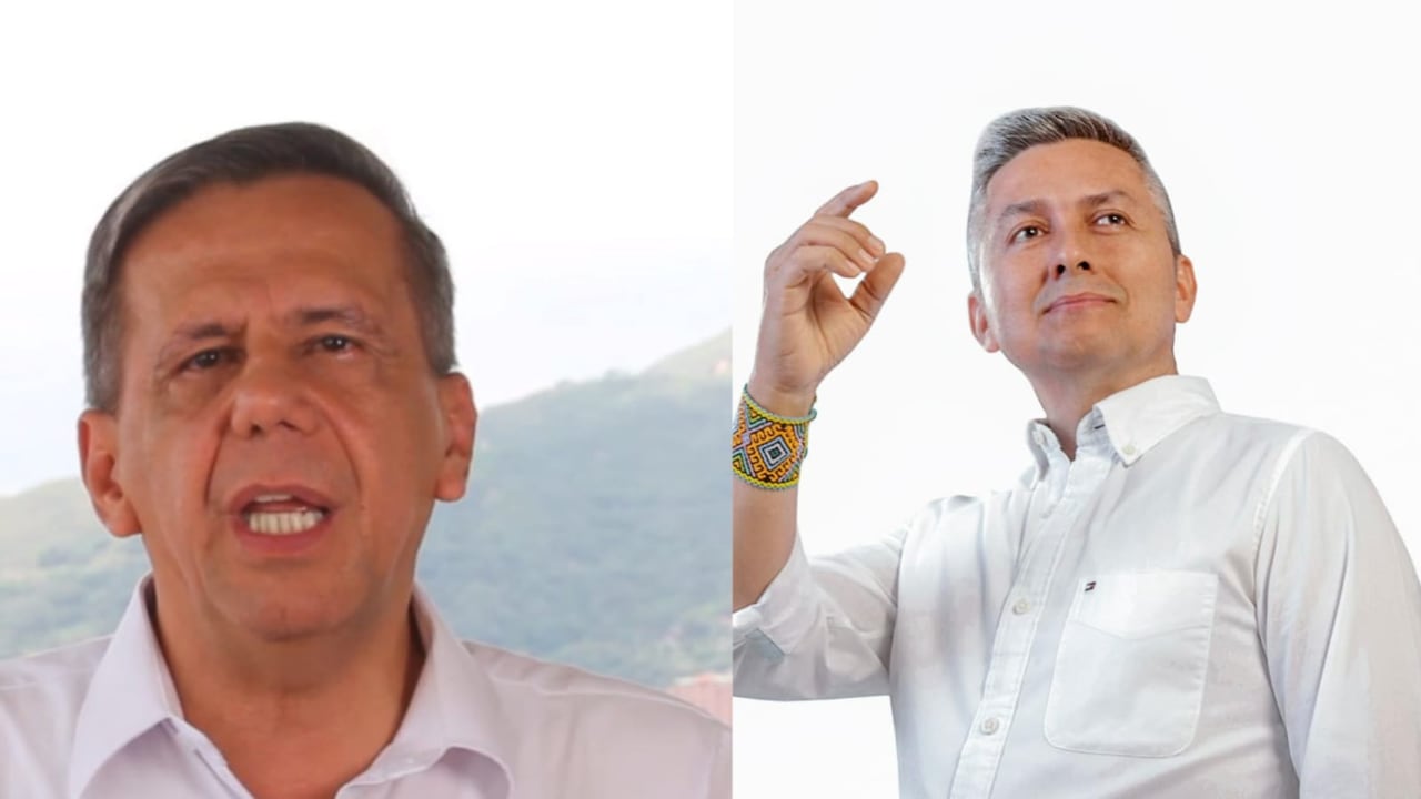 De izq. a der. exalcalde de Palmira Ritter López; y exconcejal Giovanny Moncayo.