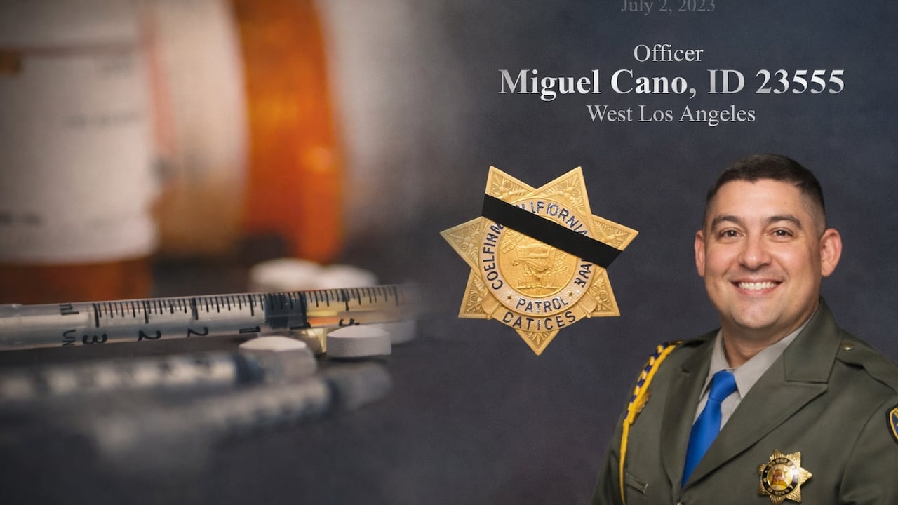 Autoridades señalaron que el policía fallecido en Estados Unidos pudo morir por presencia de fentanilo en su cuerpo.