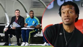 Néstor Lorenzo, Amaranto Perea y Juan Guillermo Cuadrado. El cuerpo técnico de Selección Colombia no volvió a tener en cuenta al jugador que milita en el Pisa de Italia