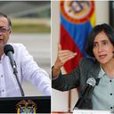 Presidente Gustavo Petro y la ministra de Ambiente Susana Muhamad