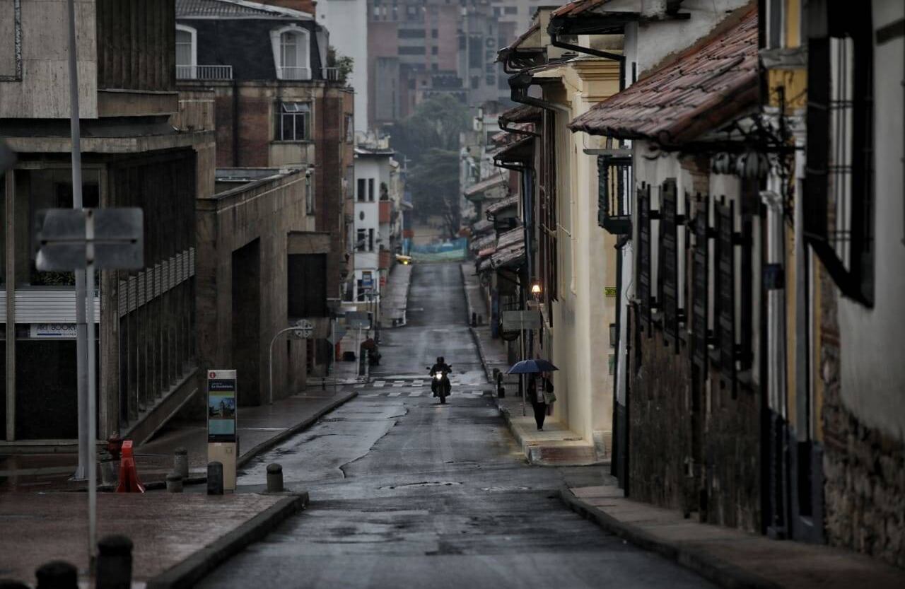 Sectores que usalmente son muy concurridos lucen totalmente solos. Foto: Esteban Vega/ Semana