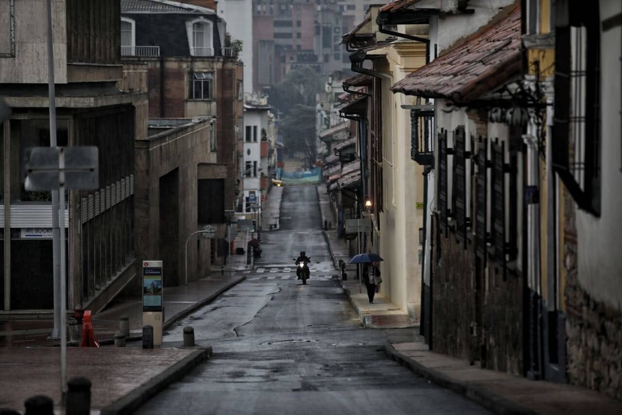Sectores que usalmente son muy concurridos lucen totalmente solos. Foto: Esteban Vega/ Semana