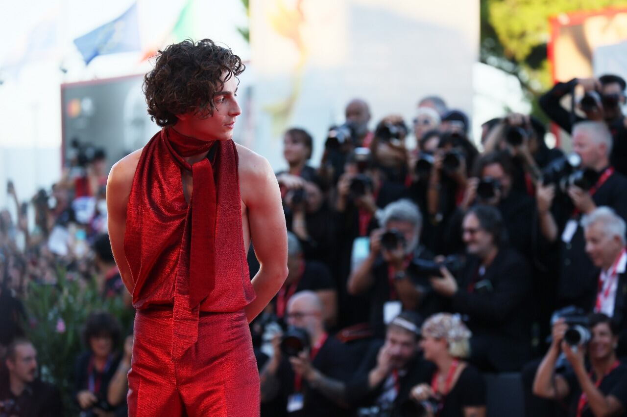 Timothée Chalamet en el Festival de Cine de Venecia