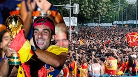 Felicidad absoluta en Madrid, tras el título de España en el Mundial 2026.