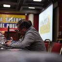 Gustavo Petro durante el acto de adhesión de militares retirados a su campaña