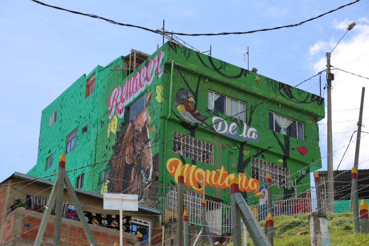 Casa en el Barrio Villa Diamante, barrio donde ocurrió el suceso.