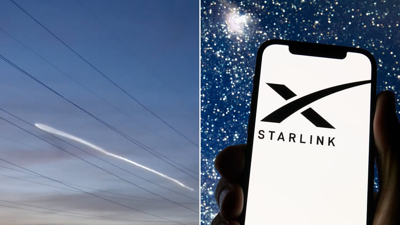 Durante algunos minutos, una hilera resplandeciente fue visible a simple vista antes de desaparecer en el horizonte.