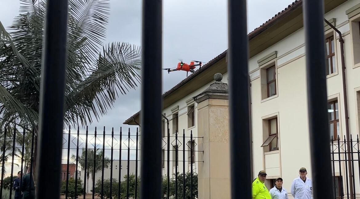 Dron inspección Casa de Nariño