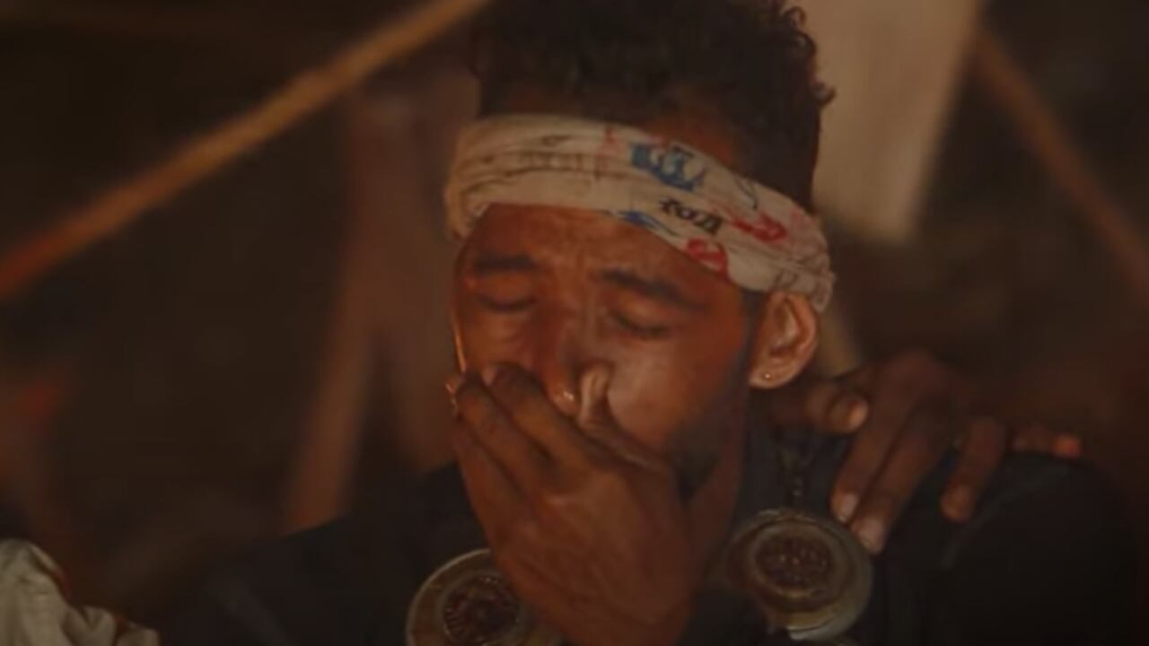 Wilder Medina llorando en medio del reality