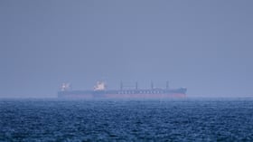 Buques cisterna y graneleros anclados en el estrecho de Ormuz