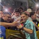 Recibimiento a la Selección Colombia en el hotel