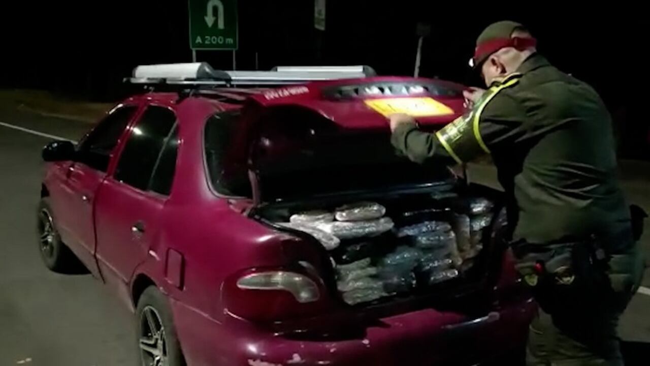 El cargamento fue incautado en la vía La Fortuna – Bucaramanga.