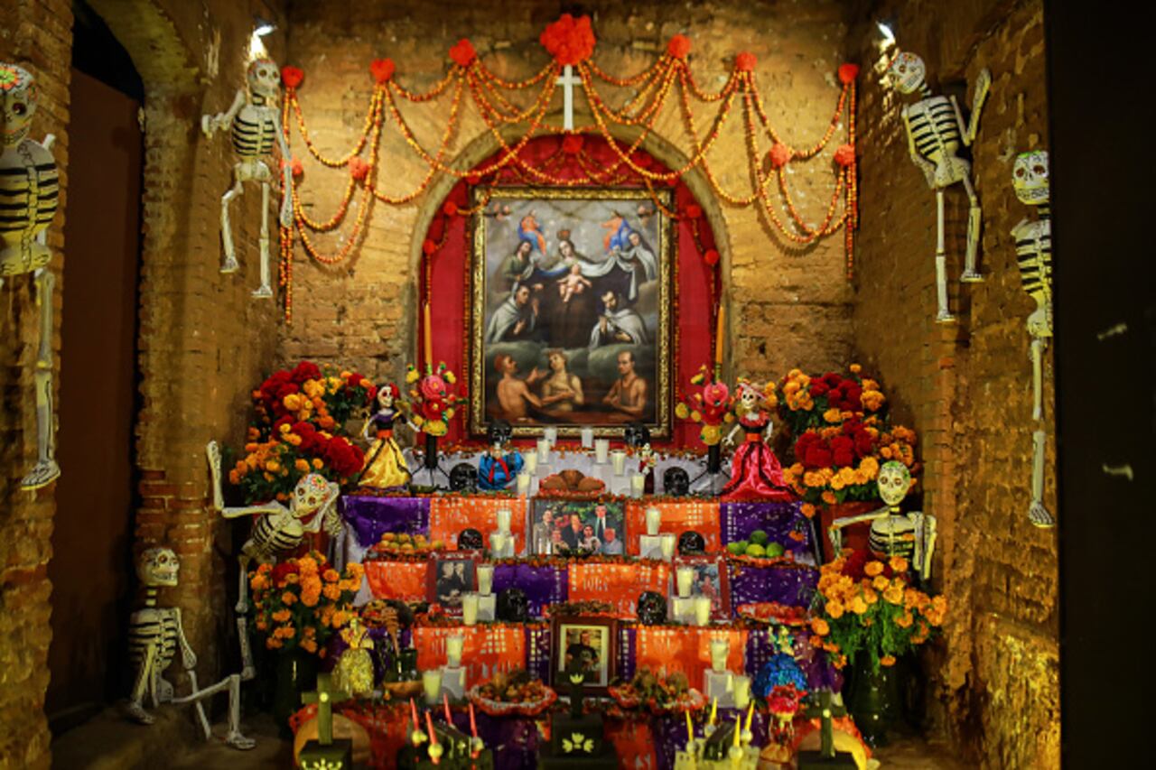 Altar Día de los Muertos en México.