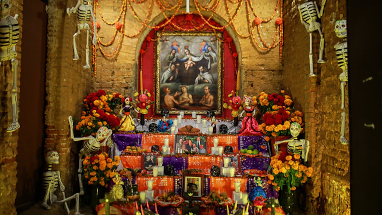 Altar Día de los Muertos en México.