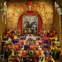 Altar Día de los Muertos en México.