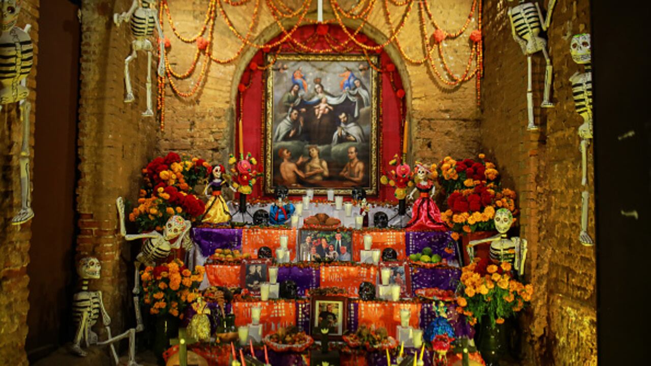 Altar Día de los Muertos en México.