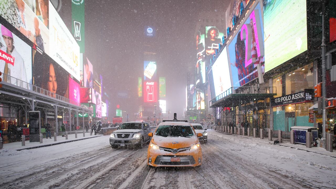 Times Square, en la ciudad de Nueva York, Estados Unidos. Foto: Tayfun Coskun / Agencia Anadolu a través de Getty Images.