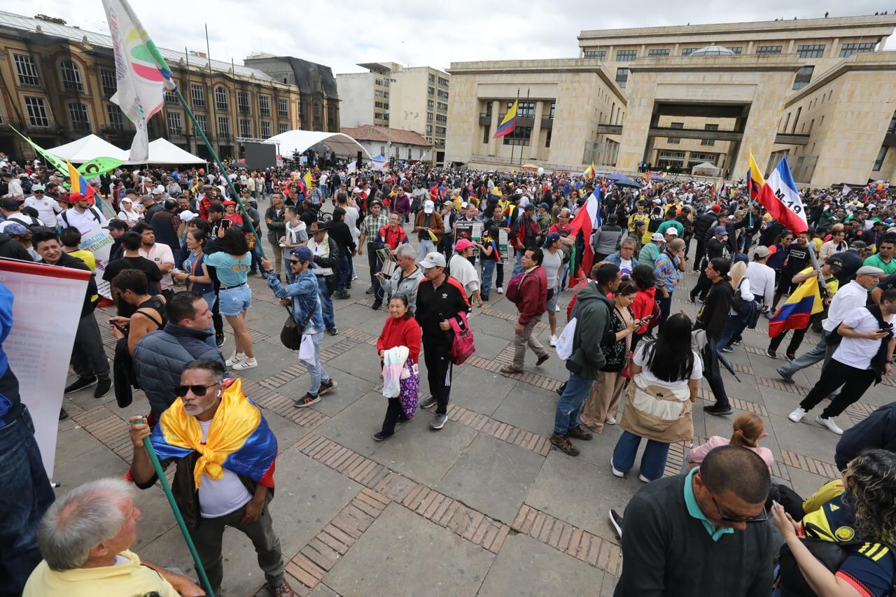 Marchas 1 de Mayo Día del Trabajo, Plaza de Bolívar