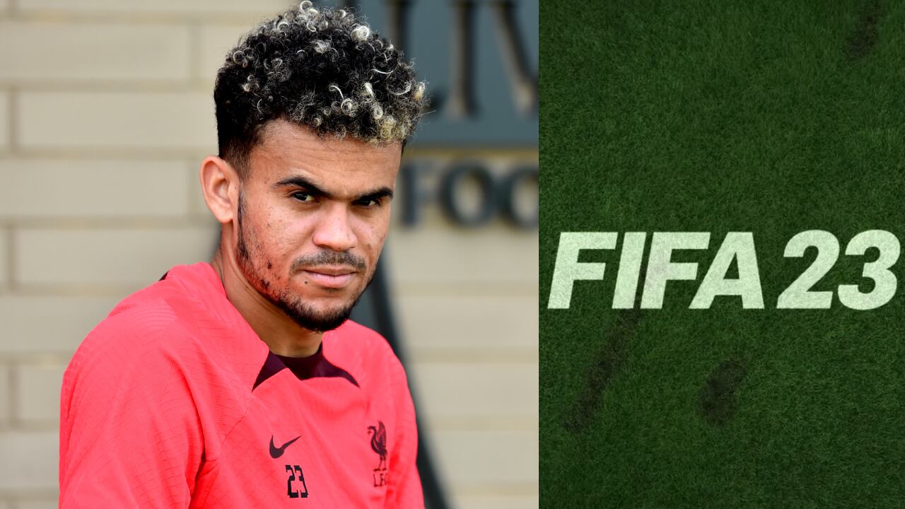 Díaz aparece en la parte final del video, celebrando un gol con con Roberto Firmino