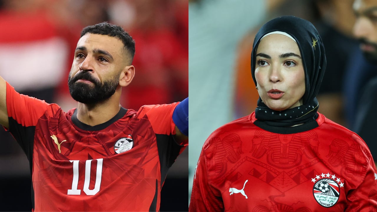 Mohamed Salah y su esposa, Magi Saqed.