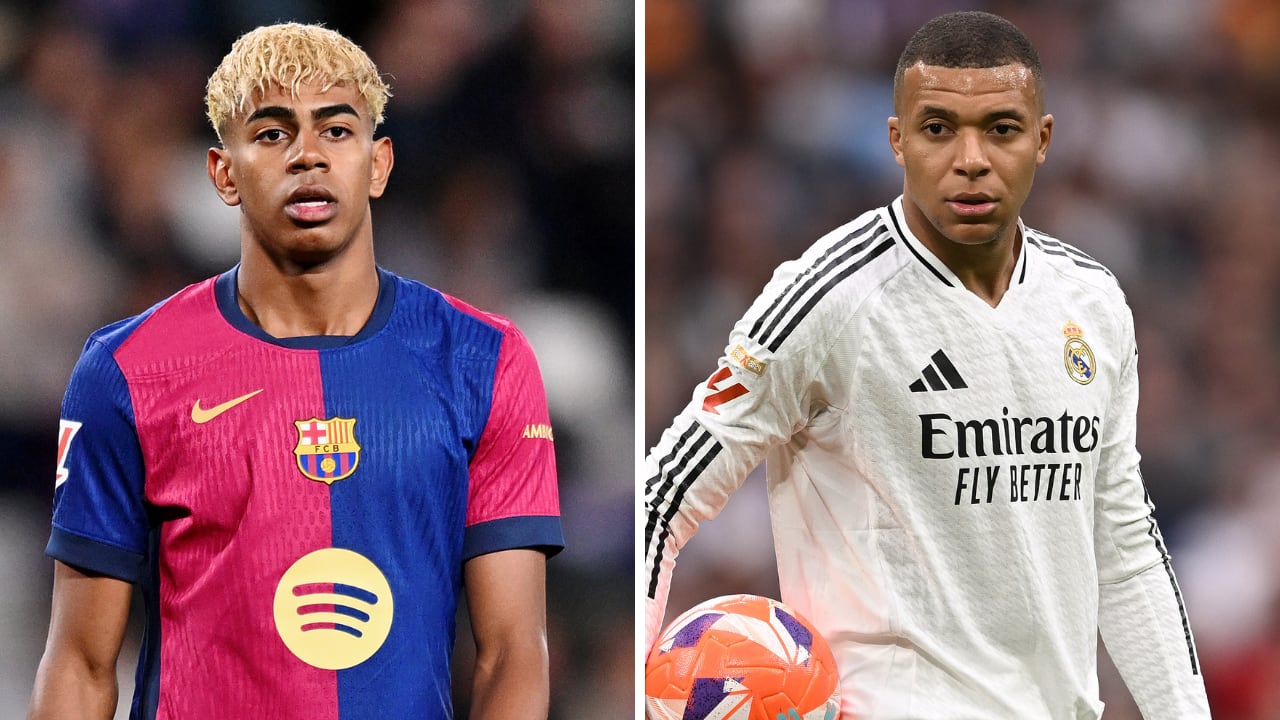 Yamal y Mbappé, figuras del Barcelona y Real Madrid respectivamente.