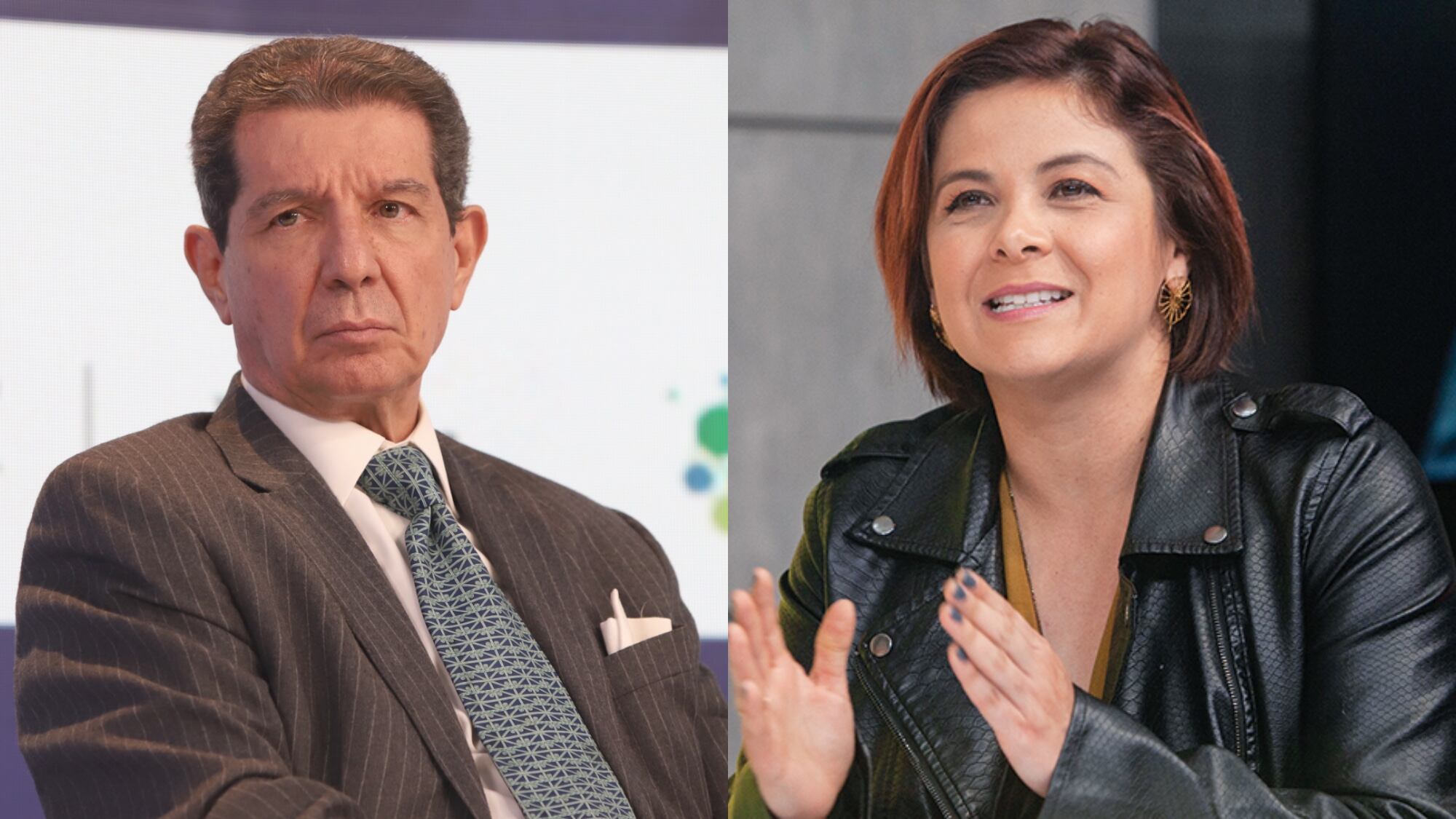 José Félix Lafaurie, presidente de Fedegán, y Jhenifer Mojica, ministra de Agricultura.