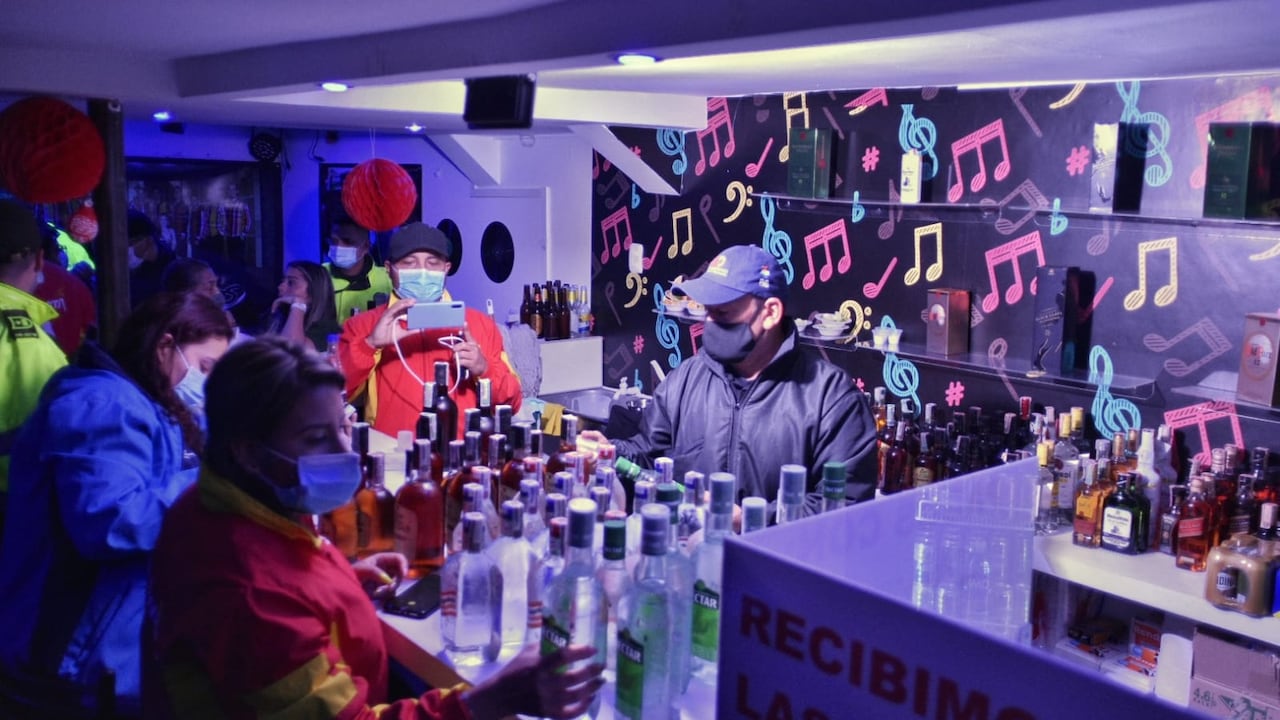 Licor adulterado en dos reconocidas zonas de rumbas en Bogotá.