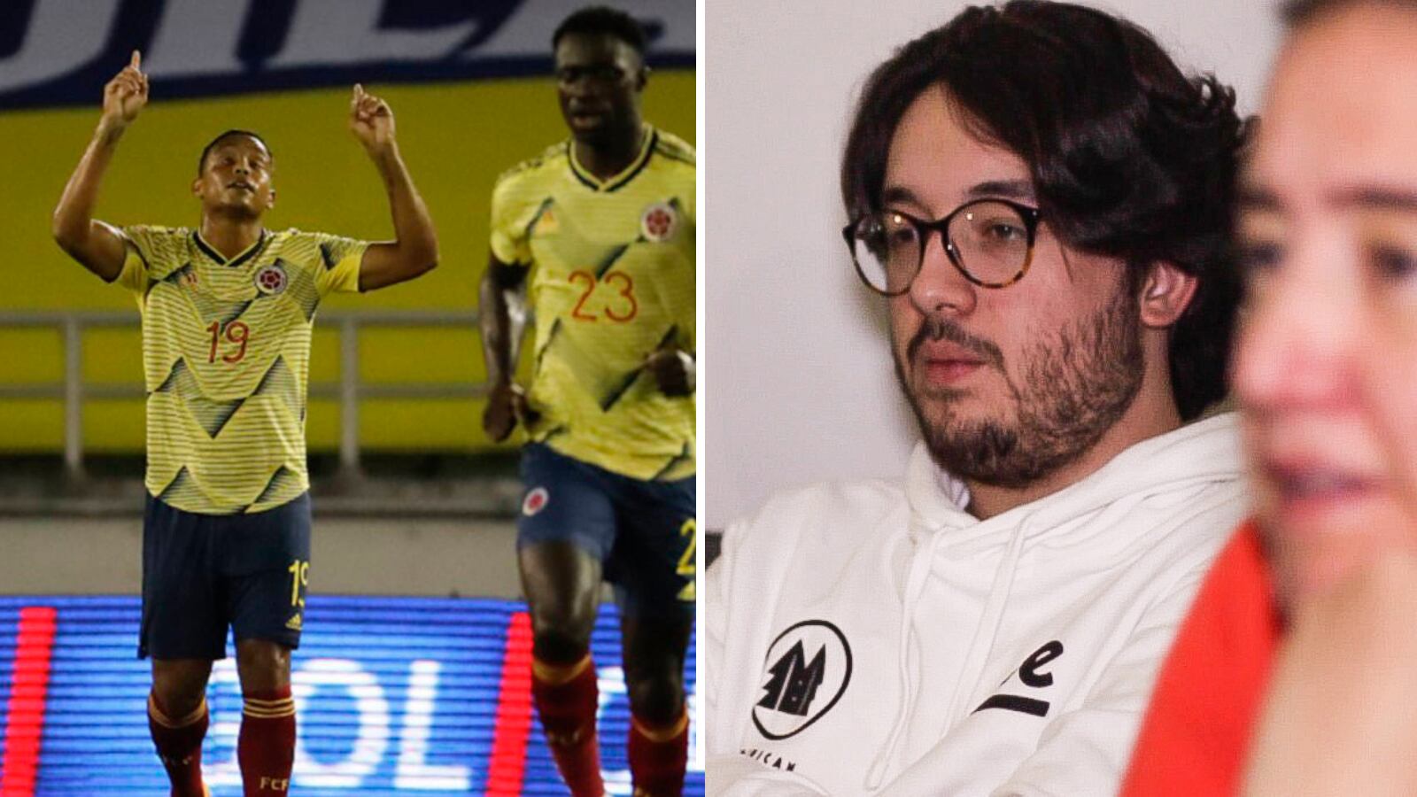 Nicolás tiene clara toda la alineación de los dos equipos. Cuando no hincha por la vinotinto, apoya a la selección Colombia.