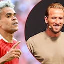 Harry Kane (der.) fue galardonado con la Bota de Oro. Luis Díaz (izq.) le aportó varias asistencias, para que lograra la marca, en Bayern Múnich.