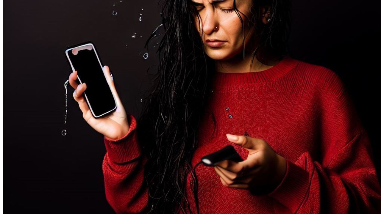 Este es el riesgo de cargar un celular después de que se moja