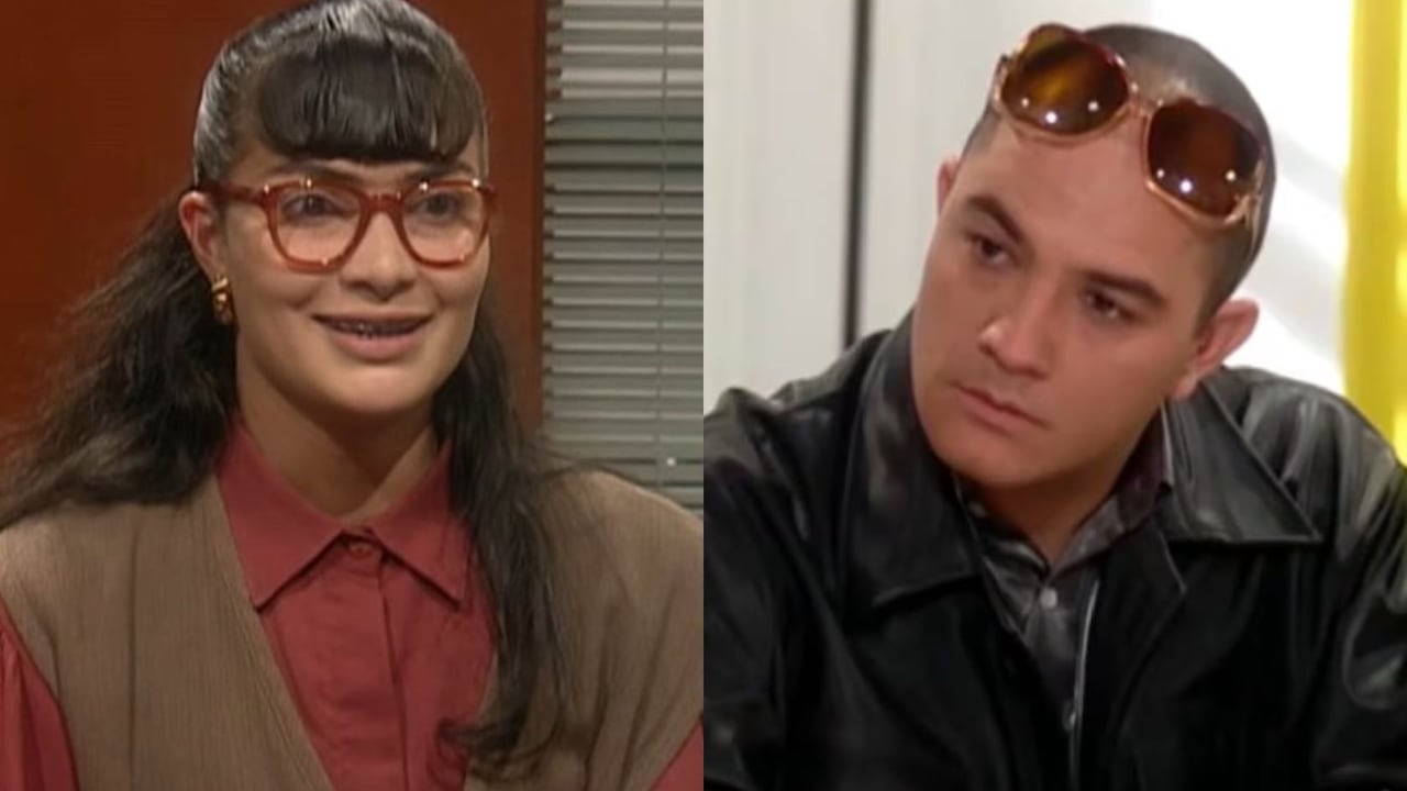 Ana María Orozco y Julián Arango en sus personajes de 'Yo soy Betty, la fea'.